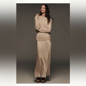 ASTR The Label Helene Long-Sleeve Twofer Maxi Dress sz Lg